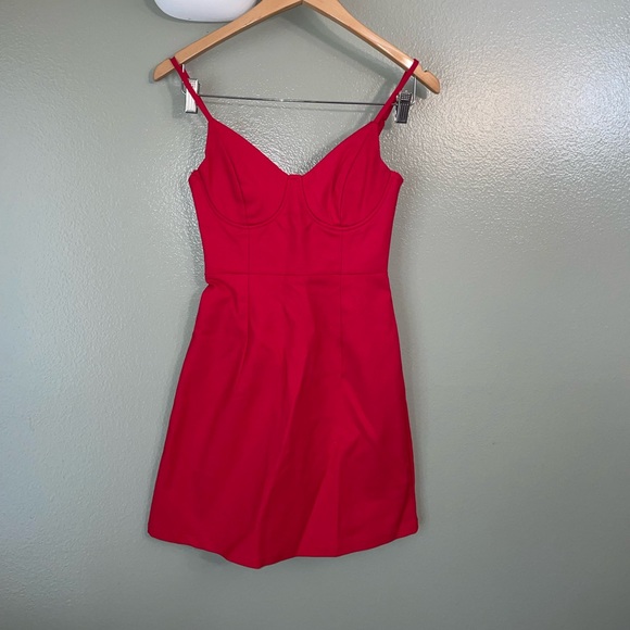 Princess Polly NWOT NOVELLA MINI DRESS RED - Picture 2 of 10
